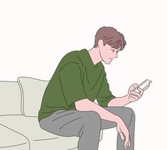 Mladý muž s telefónom